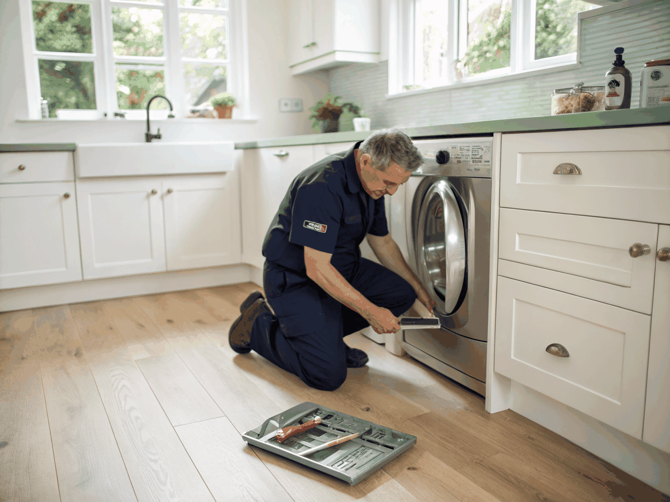 Certified technician inspecting domestic appliance health in Peachtree Corners